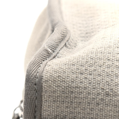 Chanel Canvas Deauville Bowling Bag Grey 13 of 19