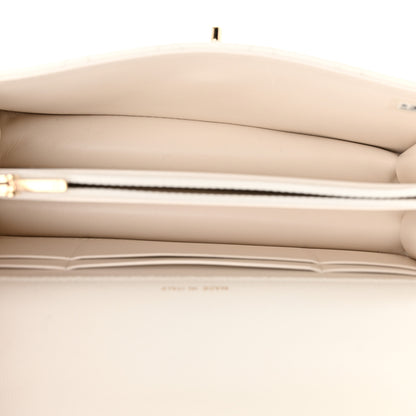 Chanel Caviar Quilted Trendy Handle Clutch With Chain White 5 of 11