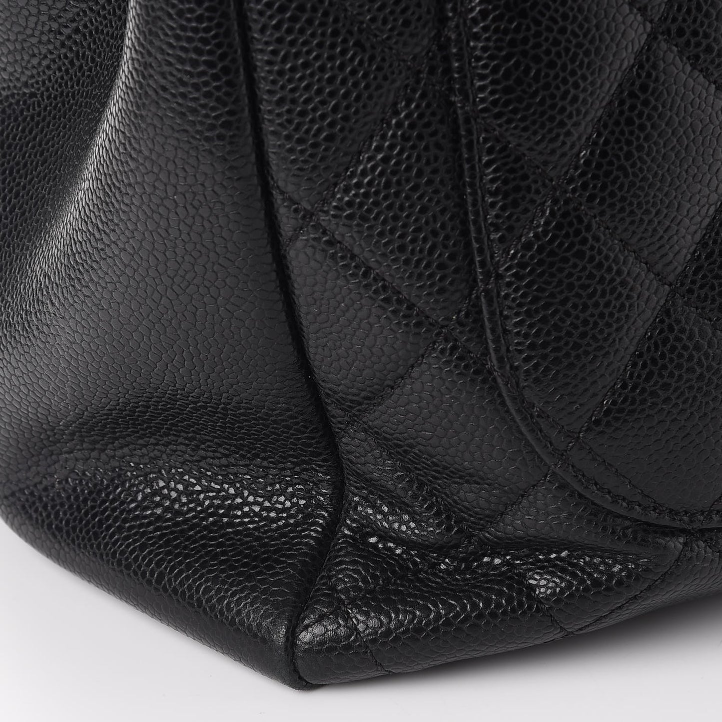Caviar Quilted Grand Shopping Tote GST Black