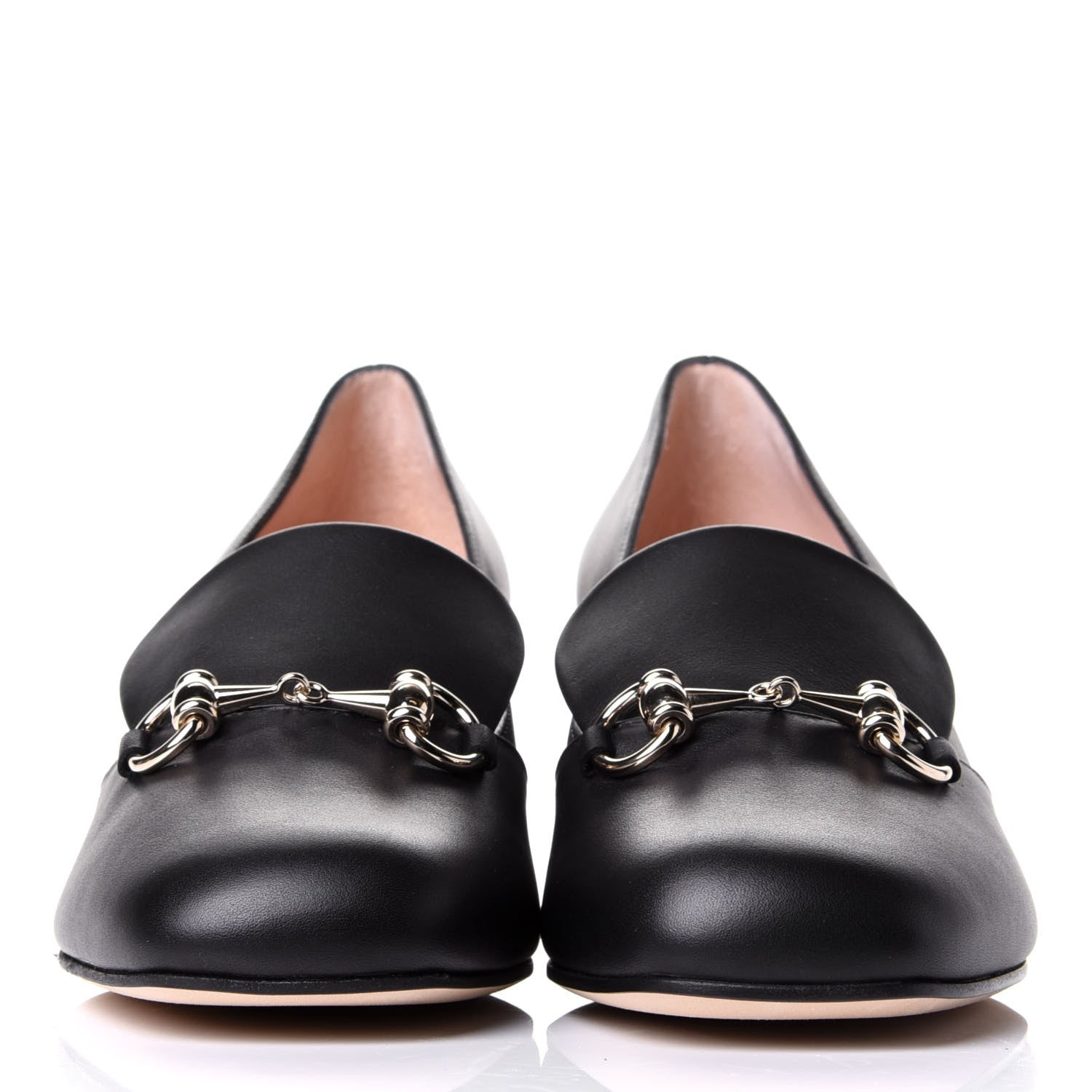 Gucci Calfskin Horsebit Loafers 38.5 Black 2 of 10