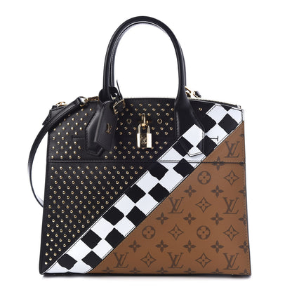 Louis Vuitton Calfskin Reverse Monogram City Steamer MM 1 of 9