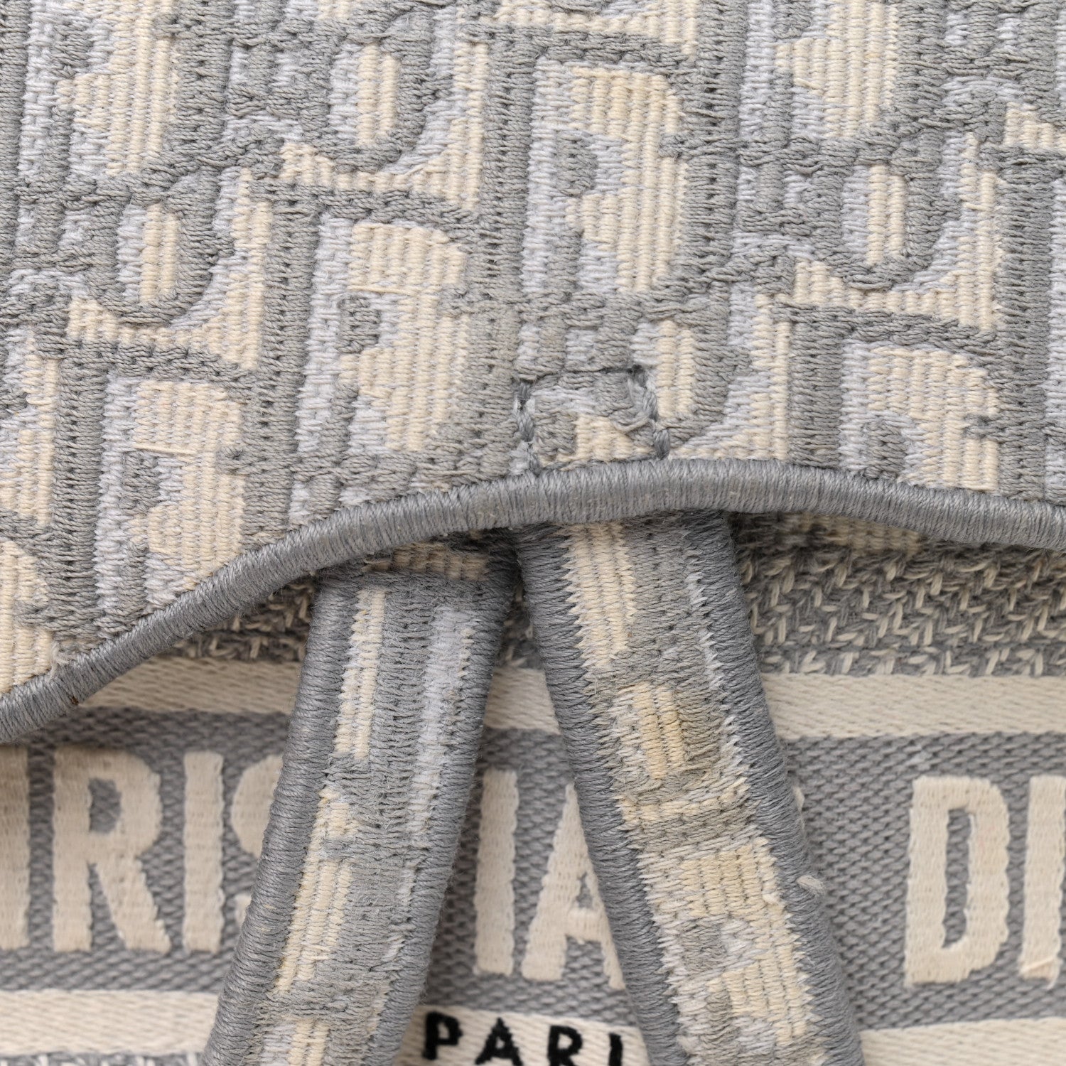 Christian Dior Oblique Slim Saddle Pouch Grey 8 of 11