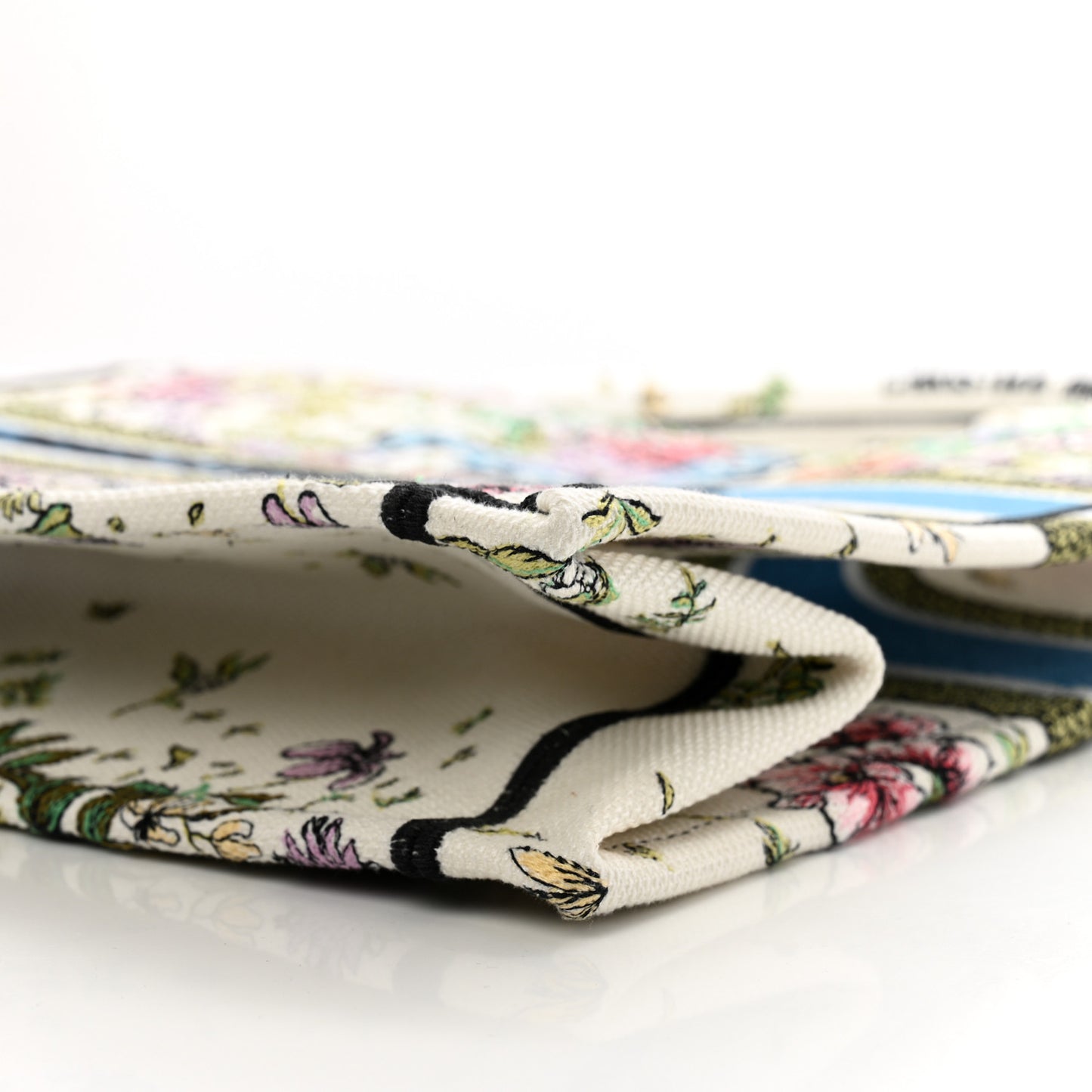 Canvas Embroidered Large D-Constellation Book Tote Latte Multicolor