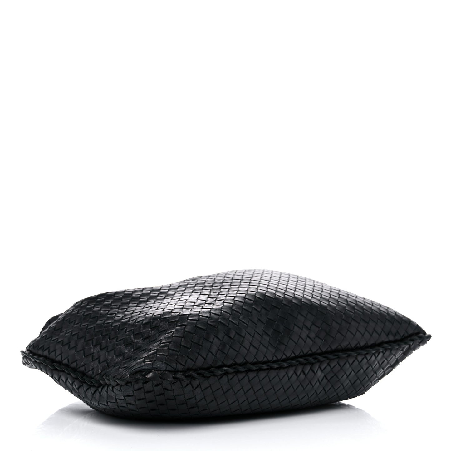 Nappa Intrecciato Medium Veneta Hobo Black