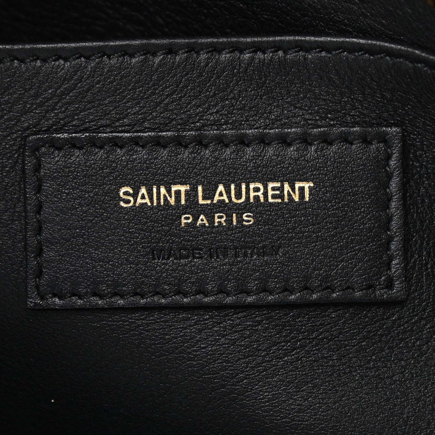 Saint Laurent Calfskin Monogram Baby Downtown Cabas Black 6 of 10