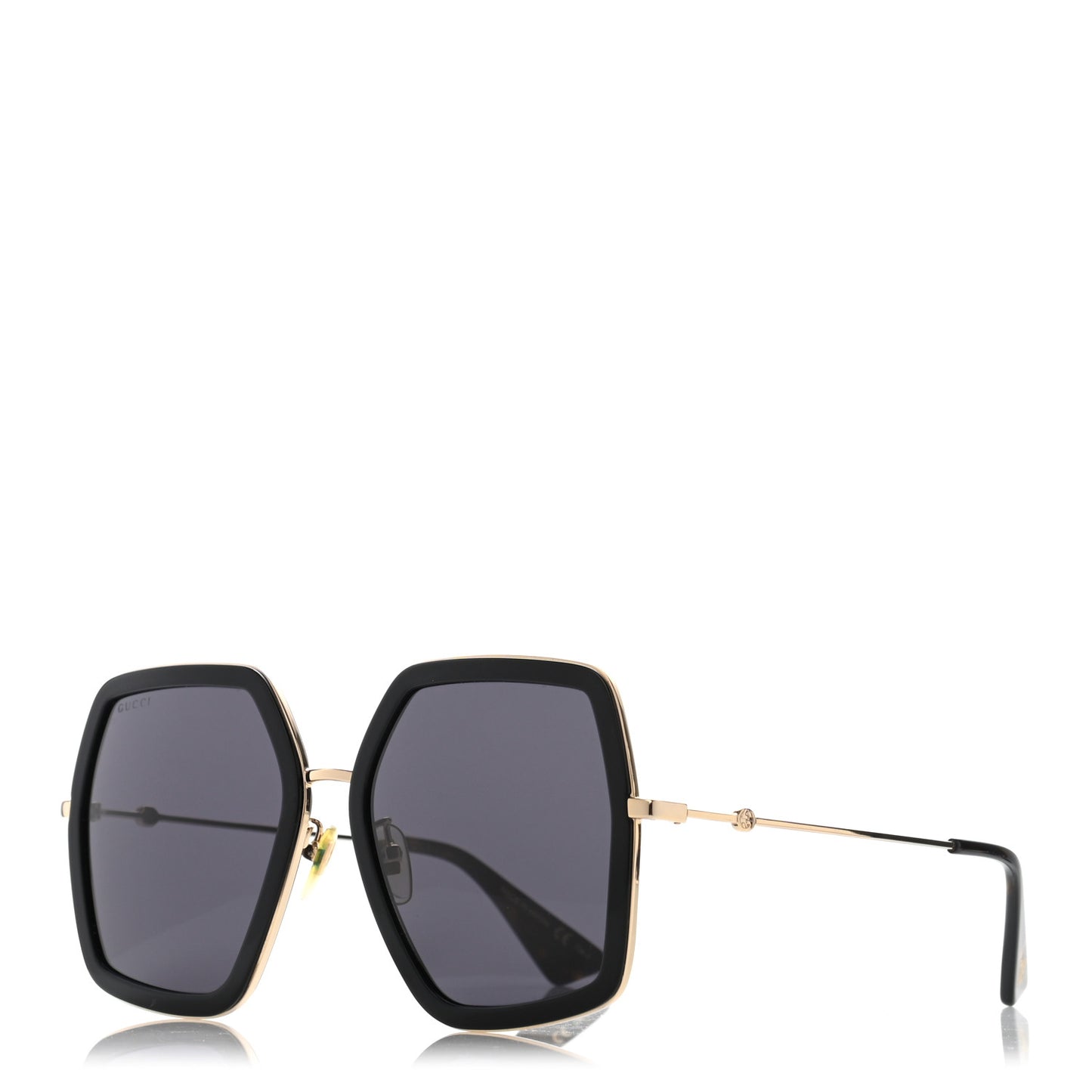 Acetate Oversize Square Frame GG0106S Sunglasses Black