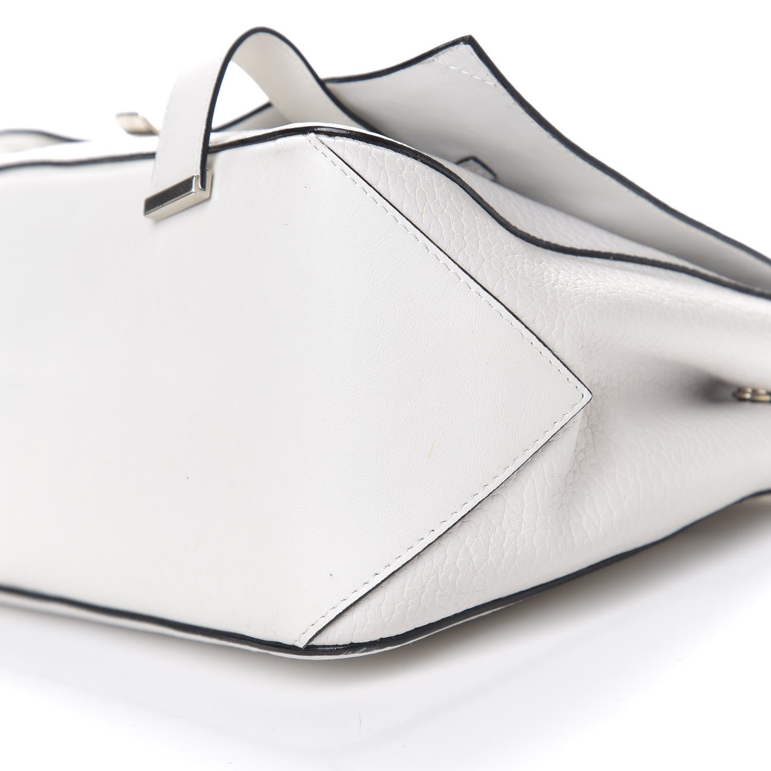 Proenza Schouler Pebbled Calfskin Double Sided PS Courier Bag White 6 of 12