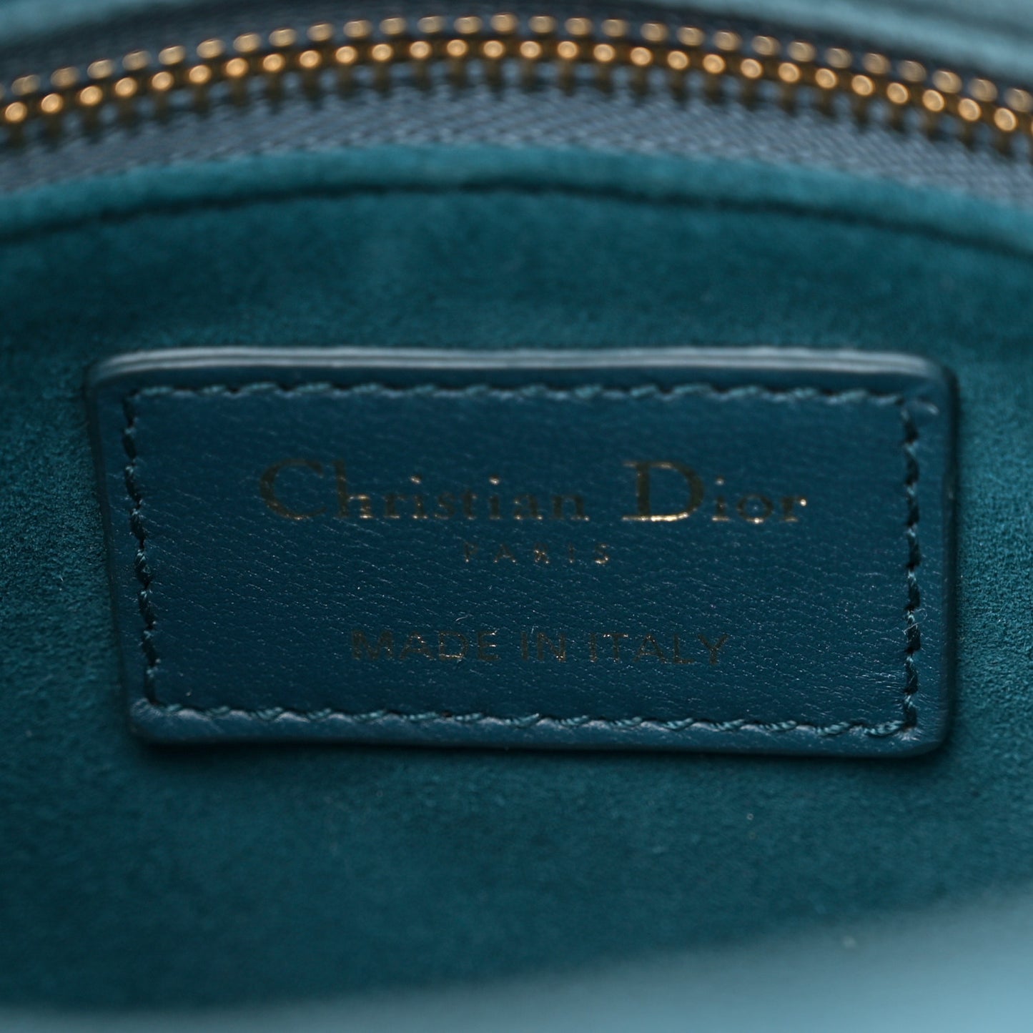 Velvet Mini Lady Dior Blue