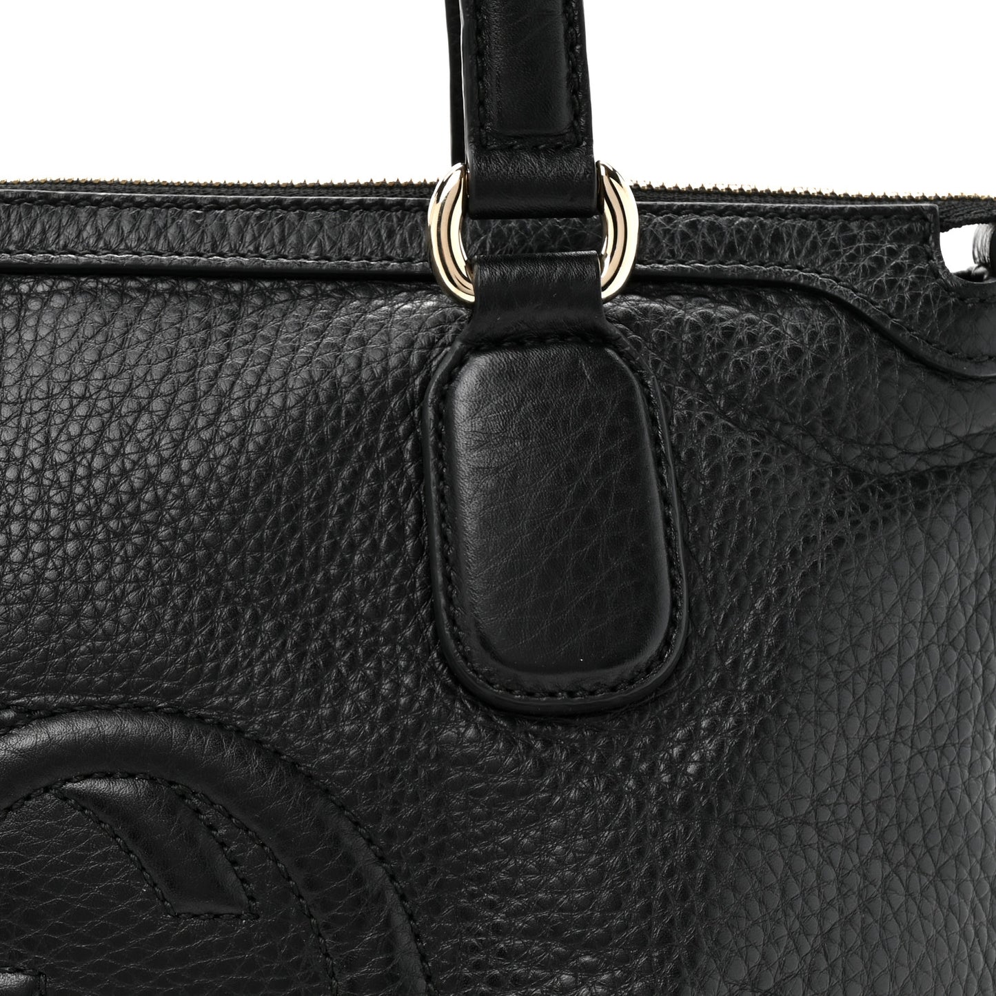 Cellarius Calfskin Small Soho Top Handle Satchel Black