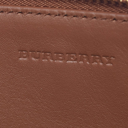 Burberry Haymarket Check Peyton Crossbody Clutch Bag Toffee 6 of 8