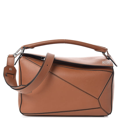 Loewe Calfskin Medium Puzzle Bag Tan 1 of 10