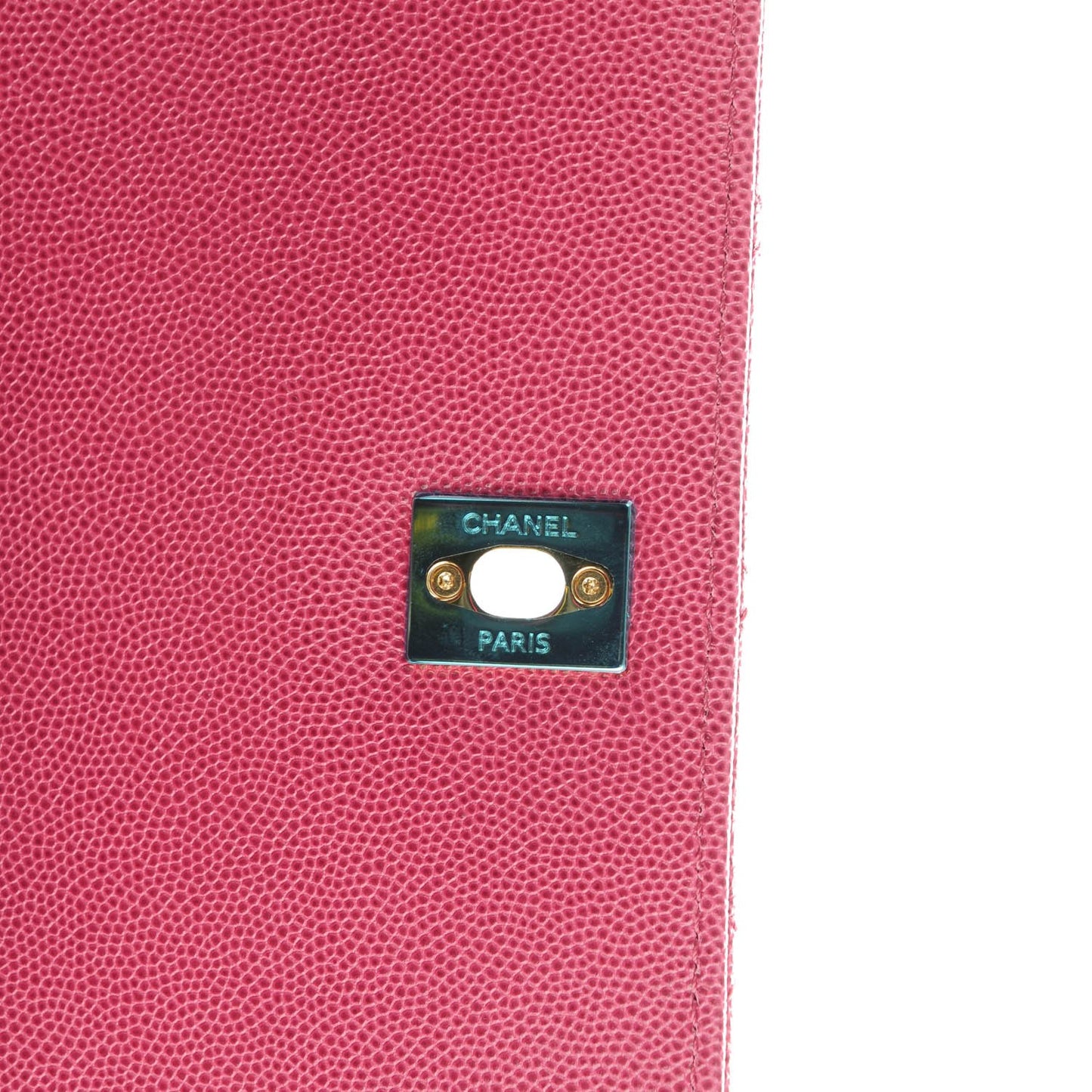 Caviar Quilted Small Business Affinity Flap Dark Pink