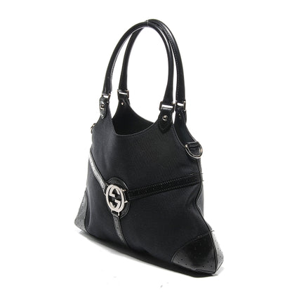 Gucci Canvas Reins Hobo Black 3 of 8