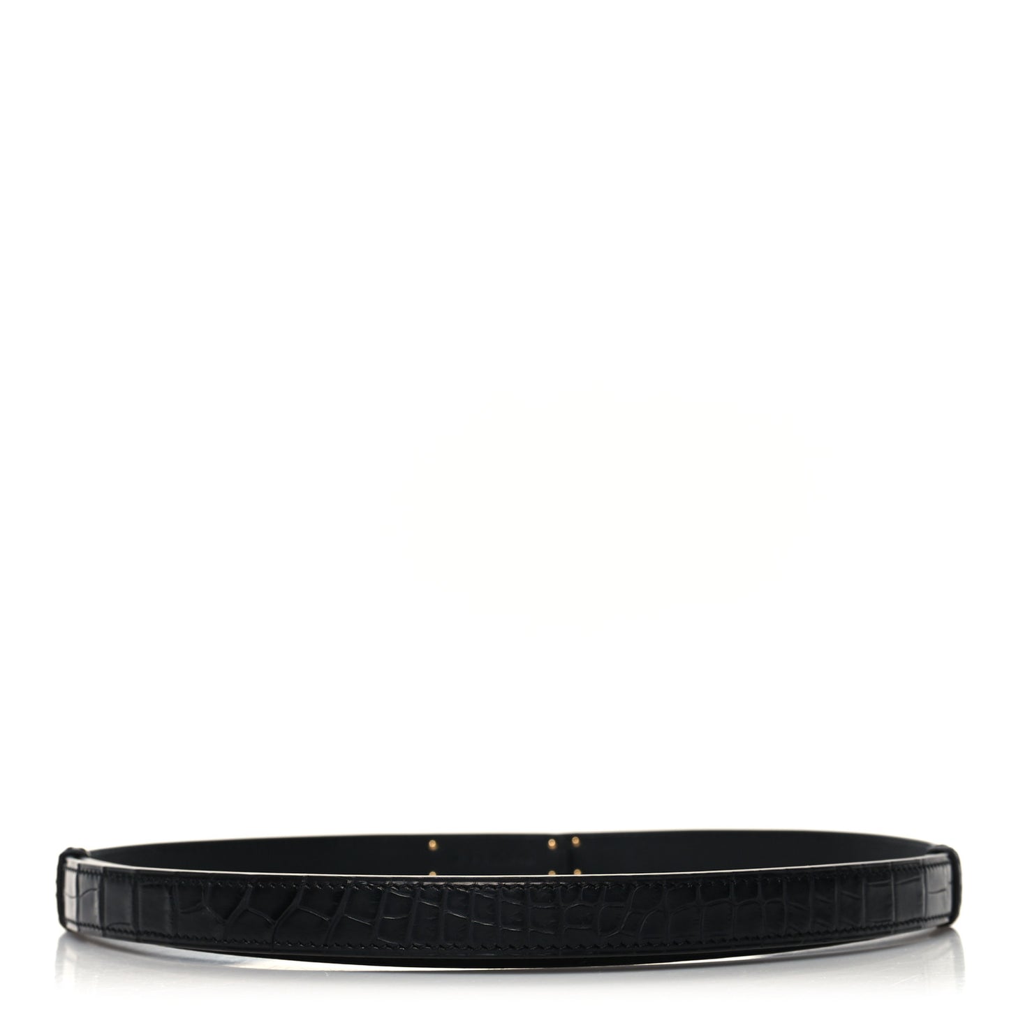 Matte Alligator Kelly Belt Black