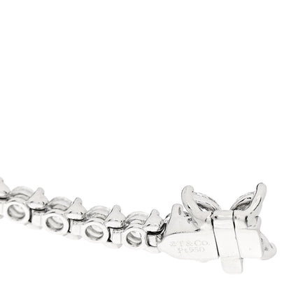 Tiffany Platinum Diamond 3.08ctw Victoria Tennis Bracelet 3 of 4
