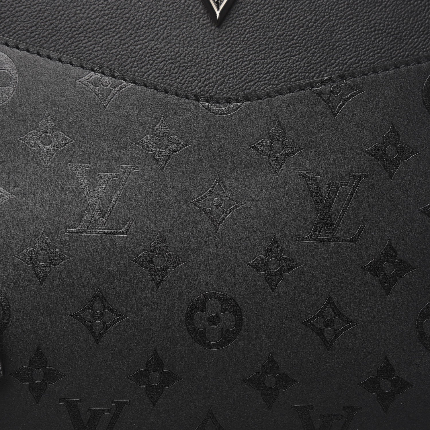 Louis Vuitton Monogram Cuir Plume Very Zipped Tote Black 7 of 10