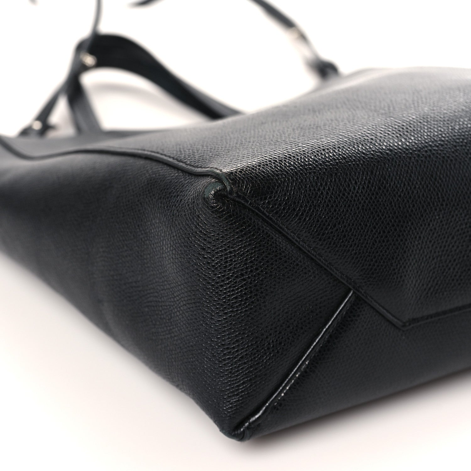 Celine Grained Calfskin Small Vertical Cabas Black 7 of 10