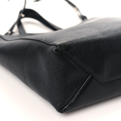 Celine Grained Calfskin Small Vertical Cabas Black 7 of 10