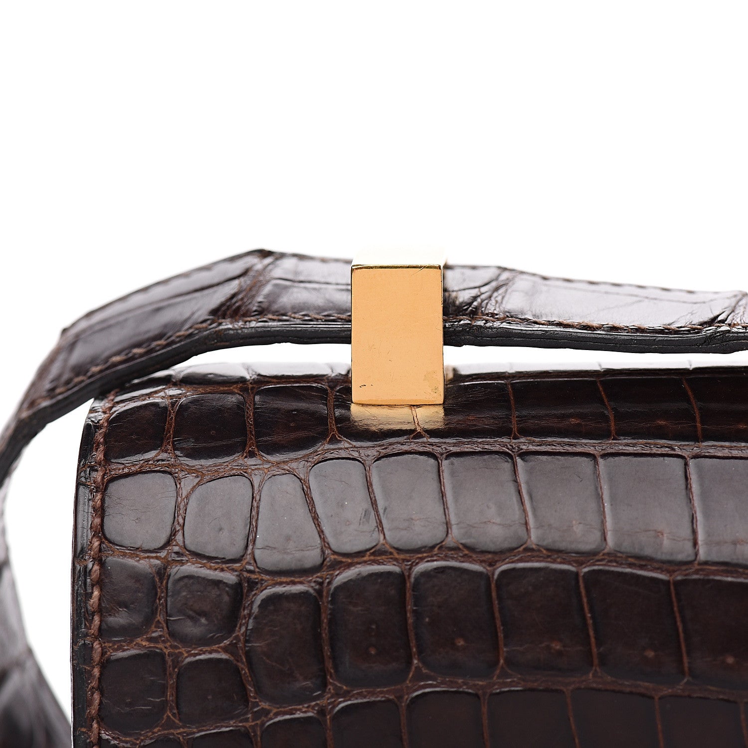 Hermes Shiny Porosus Crocodile Constance 23 Havane 10 of 18