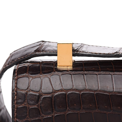 Hermes Shiny Porosus Crocodile Constance 23 Havane 10 of 18