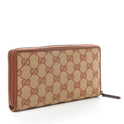 Gucci X MLB GG Monogram NY Yankees Zip Around Wallet Beige Ruggine Ivory 3 of 8