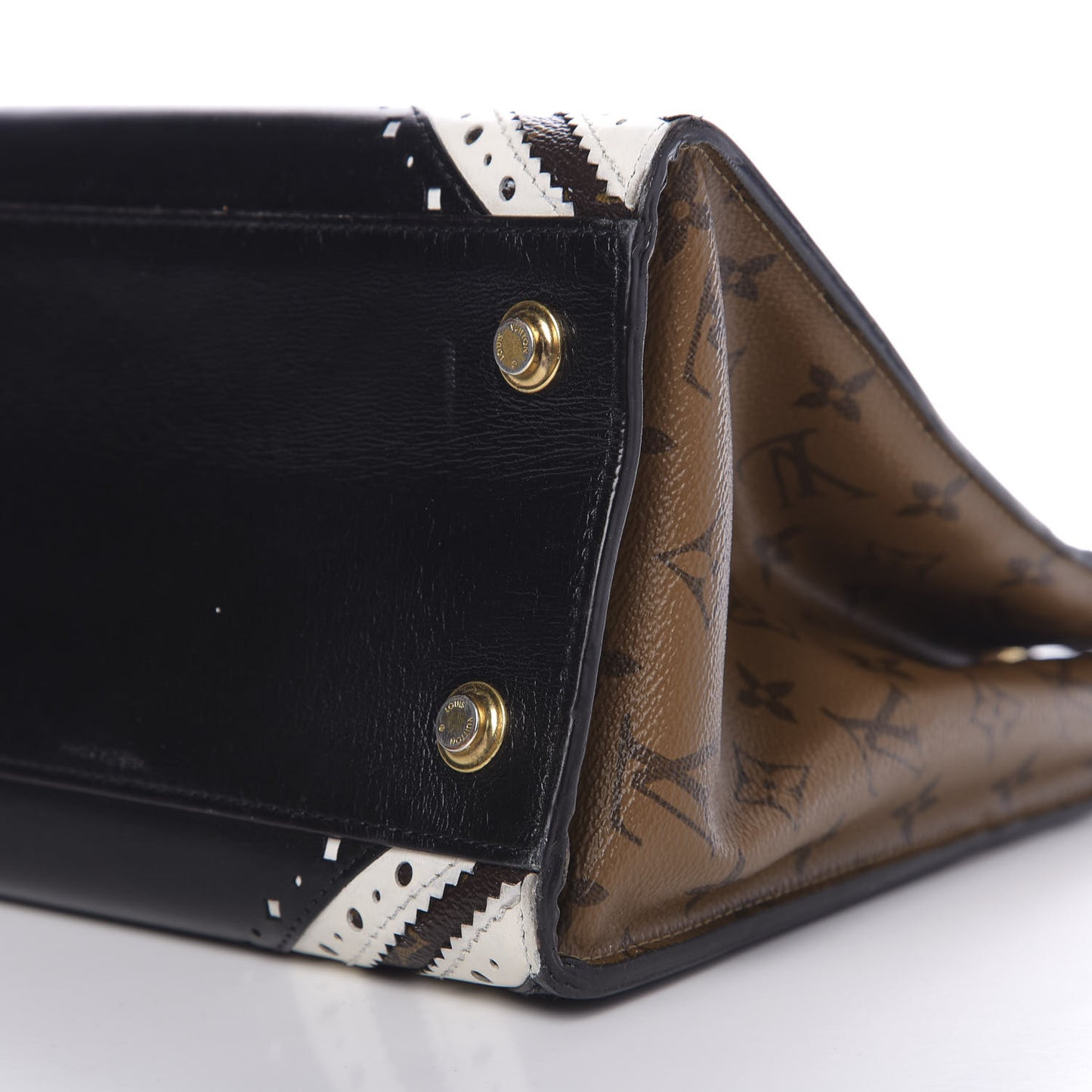 Reverse Monogram Brogue City Steamer MM Bag