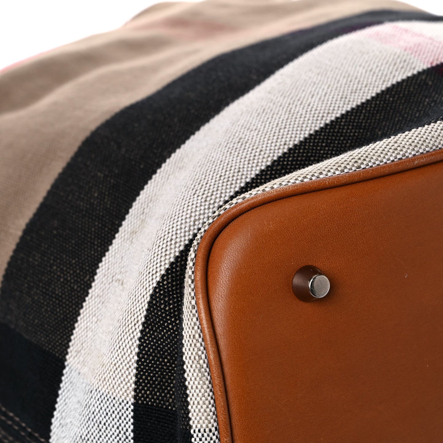 Canvas Mega Check Medium Ashby Hobo Saddle Brown