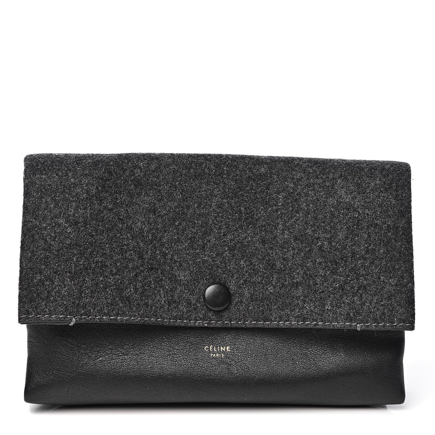 Calfskin Felt All Soft Pouch Grey