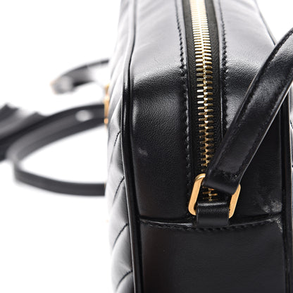 Saint Laurent Calfskin Matelasse Monogram Lou Camera Bag Black 11 of 12