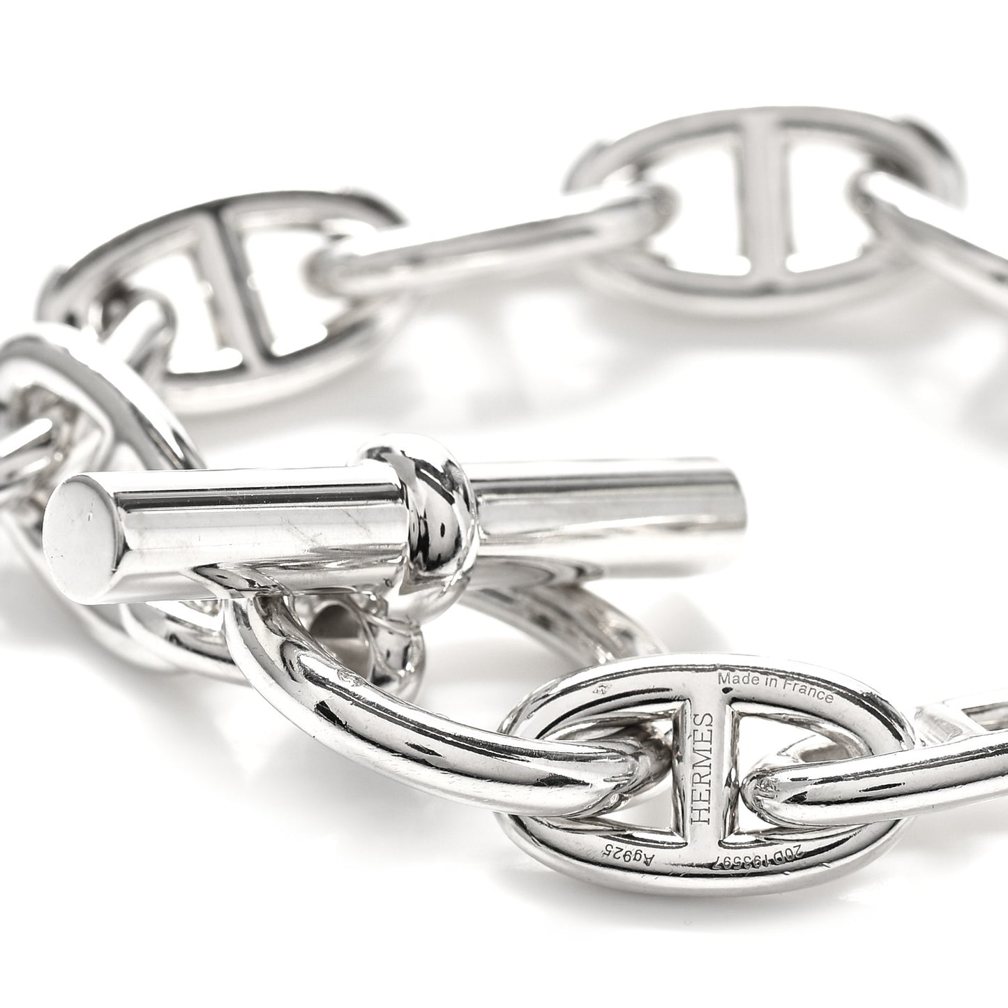 Sterling Silver GM Chaine D'Ancre Bracelet 12