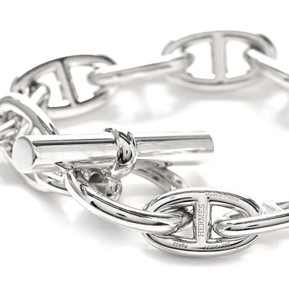 Hermes Sterling Silver GM Chaine D'Ancre Bracelet 12 3 of 3