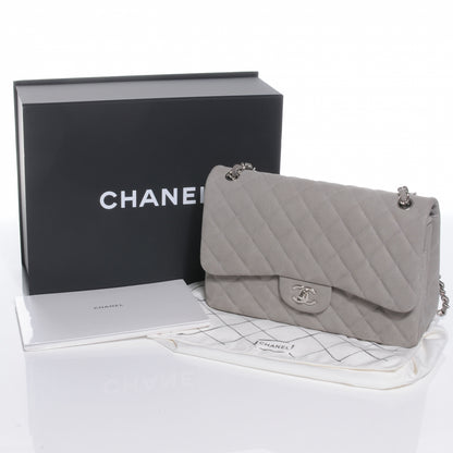 Chanel Iridescent Caviar Jumbo Double Flap Grey 5 of 9