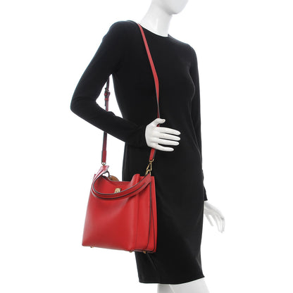 MCM Grained Calfskin Medium Milla Hobo Ruby Red 3 of 24