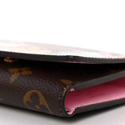 Louis Vuitton Monogram 2021 Christmas Animation Japanese Garden Victorine Wallet Wisteria Pink 8 of 8