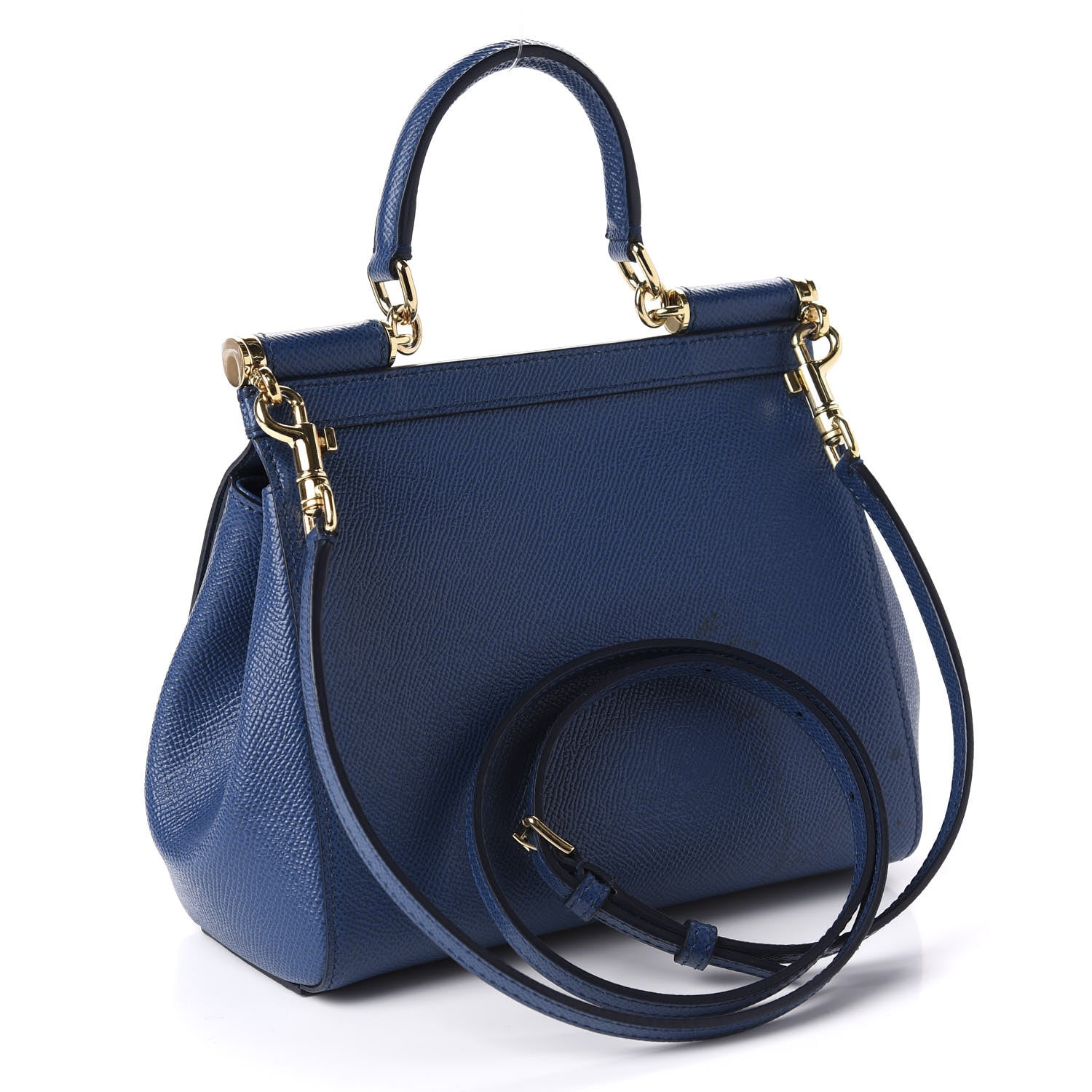 Dolce & Gabbana Dauphine Small Miss Sicily Satchel Royal Blue 4 of 14