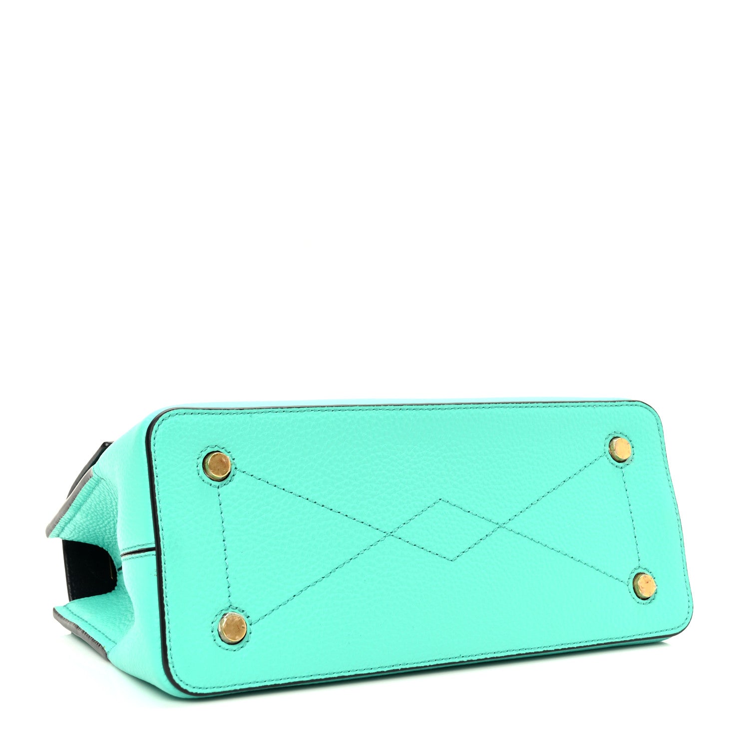 Mulberry Small Classic Grain Calfskin Mini Seaton Aqua Green 4 of 9