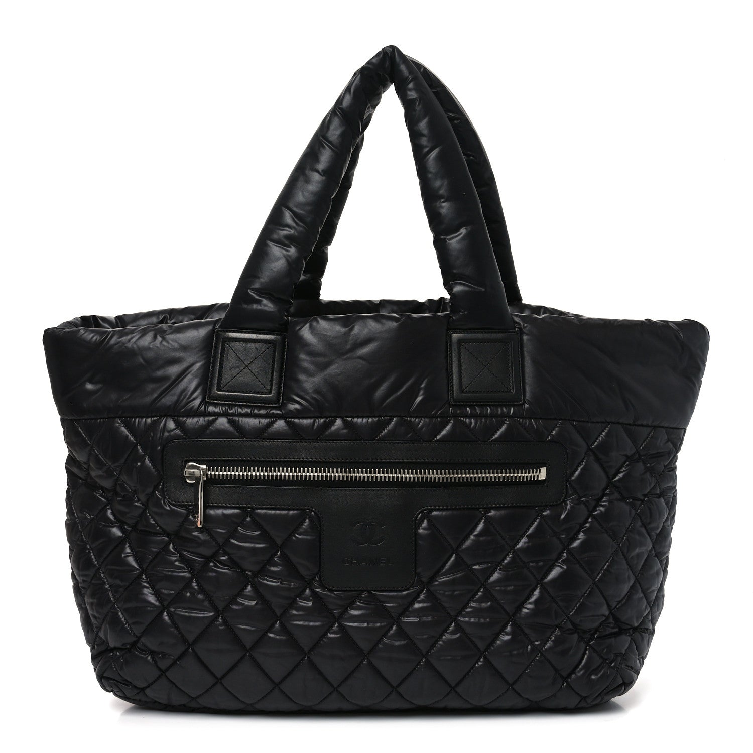 Chanel Nylon Quilted Large Coco Cocoon Tote Black 1 of 10