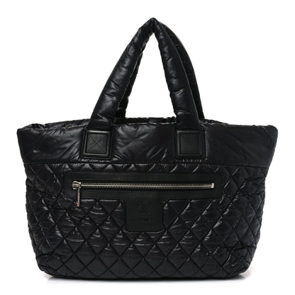 Chanel Nylon Quilted Large Coco Cocoon Tote Black 1 of 10