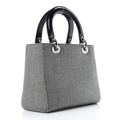 Christian Dior Patent Canvas Medium Lady Dior Black 3 of 12