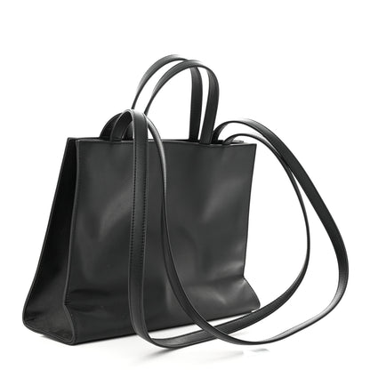 Telfar Vegan Leather Medium Shopping Bag Black 3 of 10