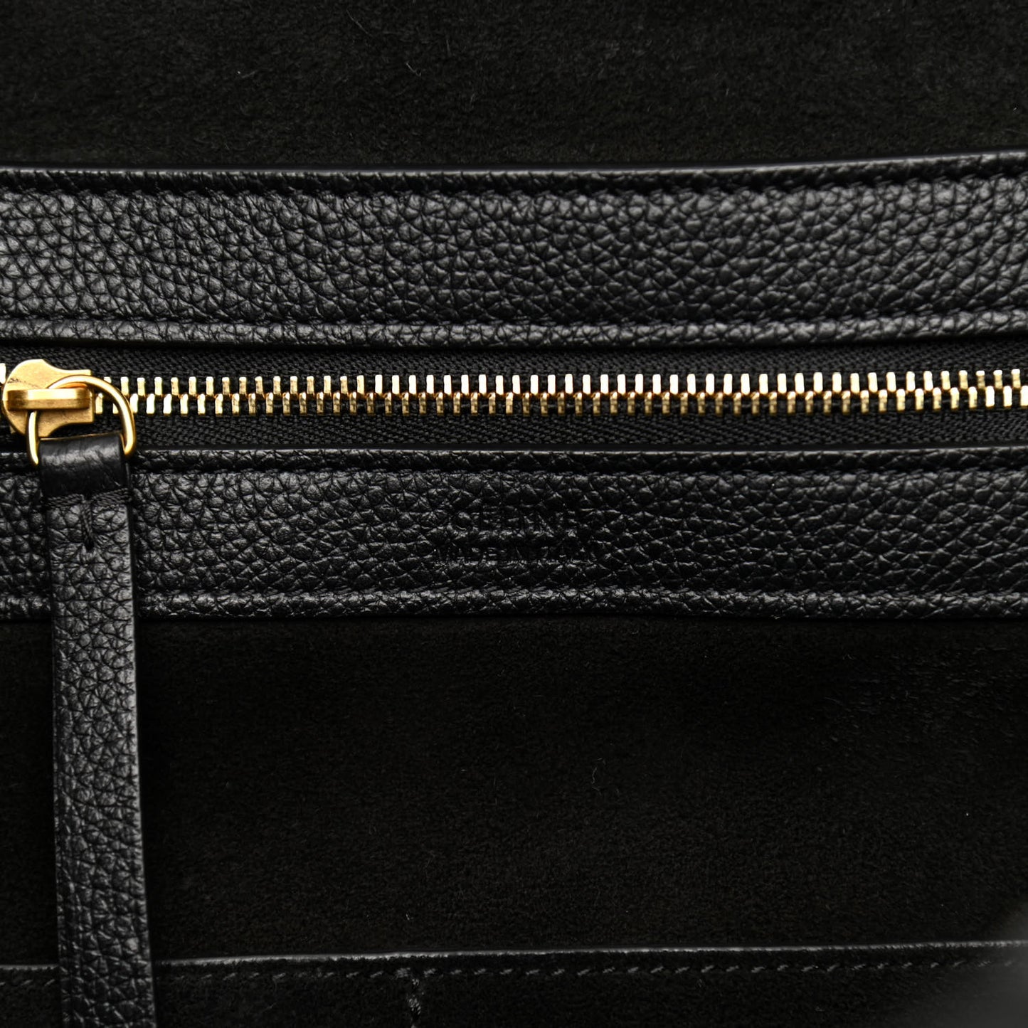 Soft Grained Calfskin Small Belt Cabas Phantom Black