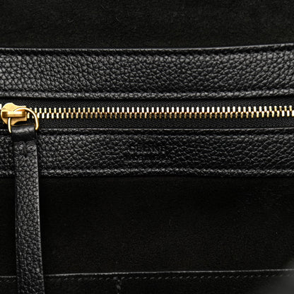 Celine Soft Grained Calfskin Small Belt Cabas Phantom Black 6 of 9