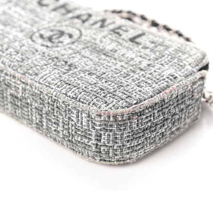 Chanel Canvas Small Deauville Clutch With Chain Charcoal 7 of 11
