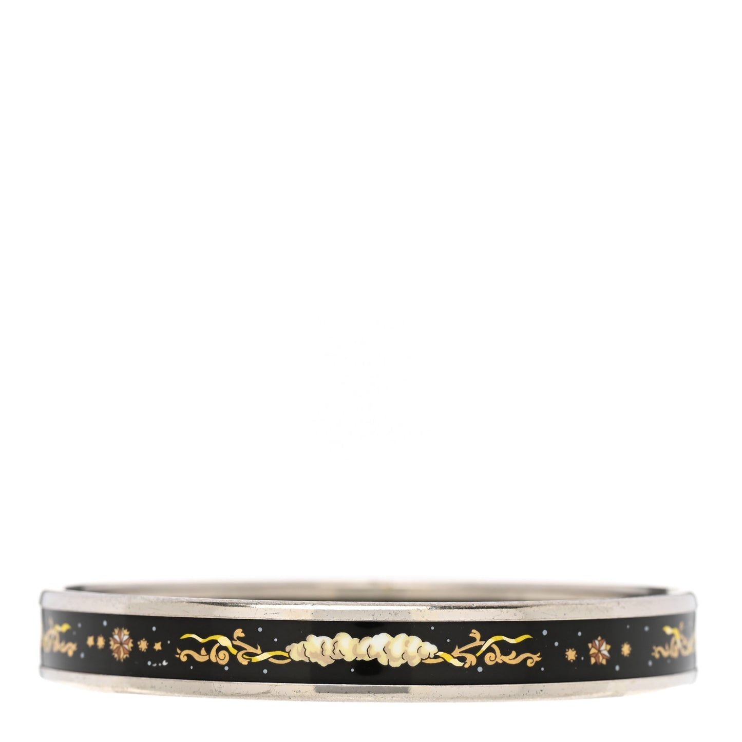 Enamel Printed Celestial Mythology Narrow Bracelet 70 Black
