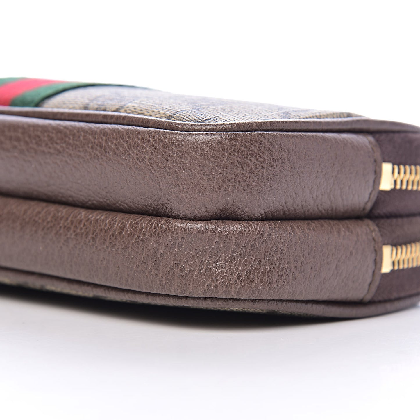 GG Supreme Monogram Web Ophidia Wristlet Beige New Acero