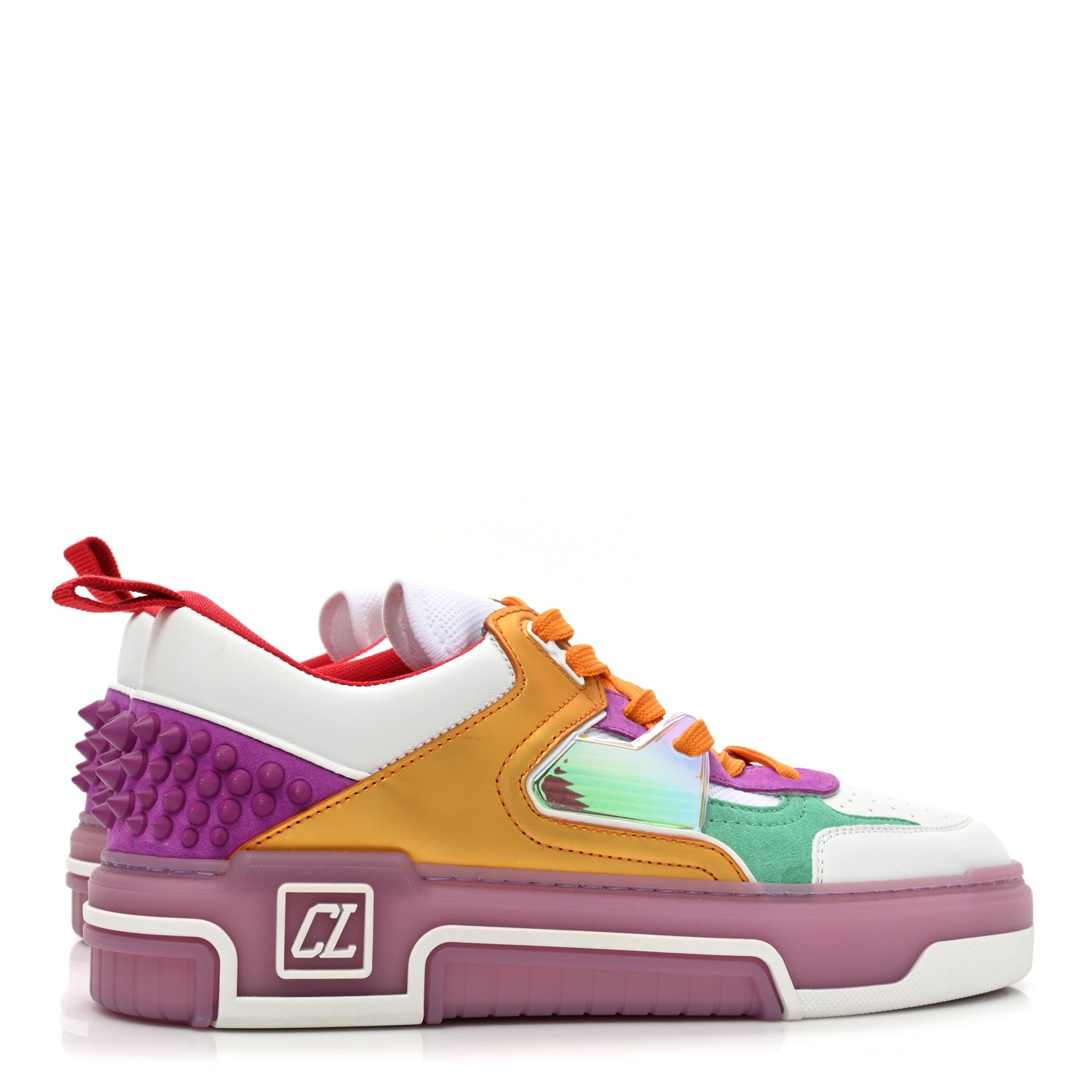 Christian Louboutin Calfskin Suede Spike Astroloubi Donna Low Top Sneakers 40.5 Kismet Supernova 5 of 10