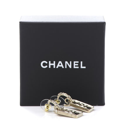 Chanel CC Tag Drop Earrings Gold 4 of 5