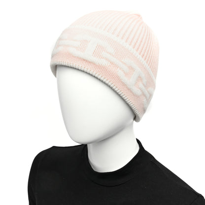 Hermes Cashmere Knit Heaven Beanie M Rose Poudre Ecru 2 of 6