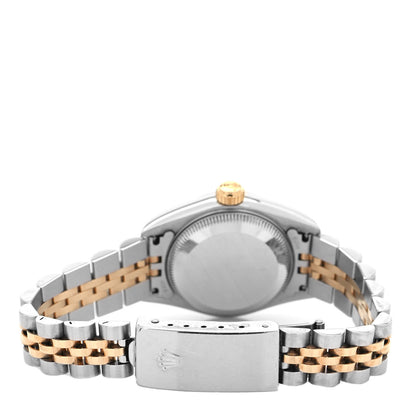 Rolex Stainless Steel 18K Yellow Gold 26mm Oyster Perpetual Datejust Watch White Roman 79173 3 of 5