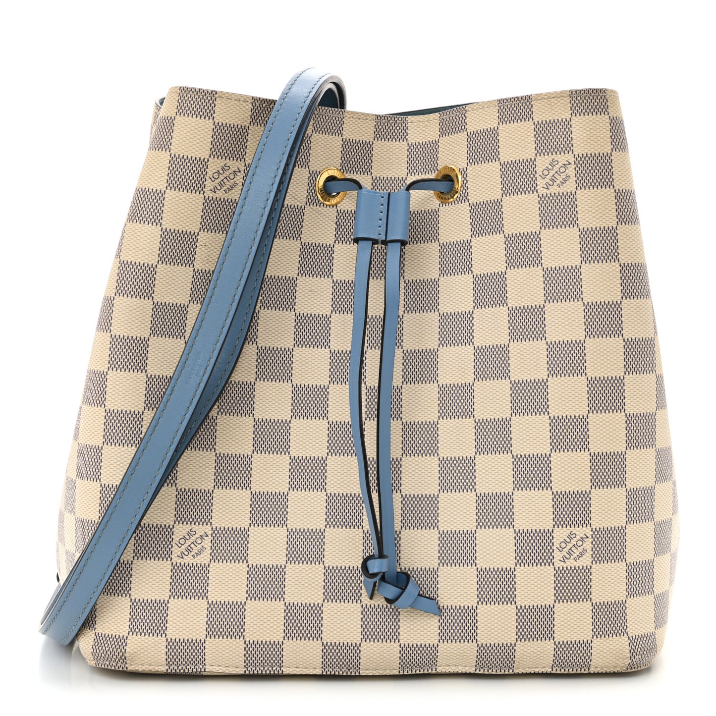 Damier Azur Neonoe MM Bleuet